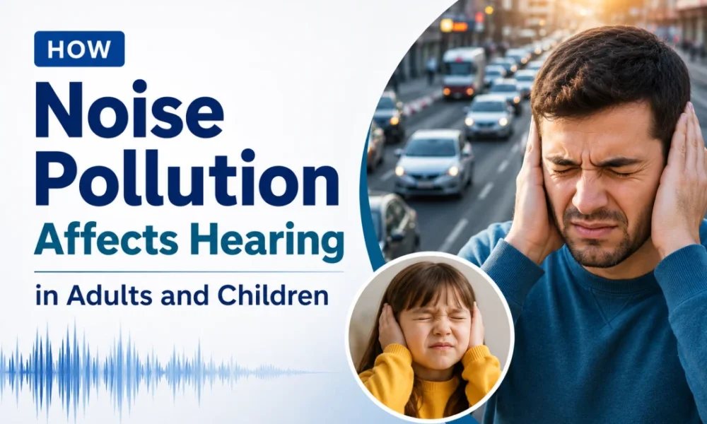 How noice pollution affects hearing adults and children